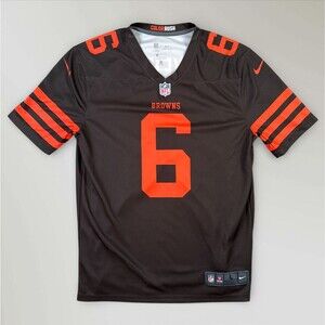 Nike Cleveland Browns Baker Mayfield #6 Dri-Fit Color Rush Home Jersey Size L